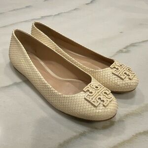 Tory Burch Cream Flats